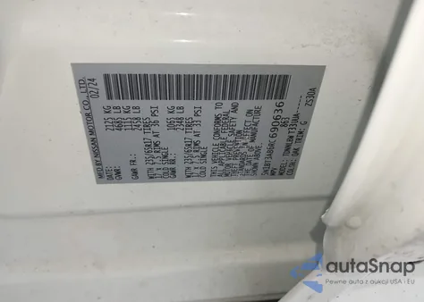 2024 Nissan Rogue S Intelligent Awd from USA, damaged, VIN 5N1BT3AB6RC690636